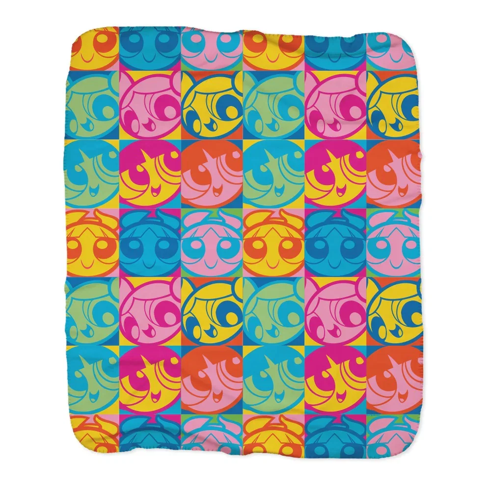 Image of The Powerpuff Girls Pattern Sherpa Blanket