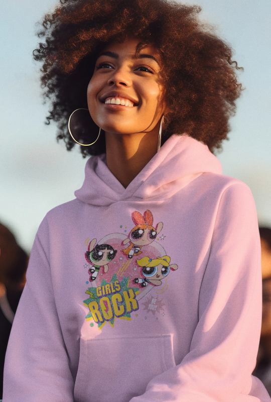 POWERPUFF GIRLS GIRLS ROCK HOODIE