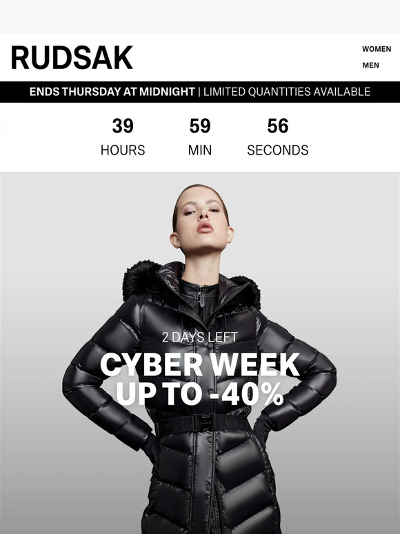 Cyber Week is Here! New Markdowns At -40%
