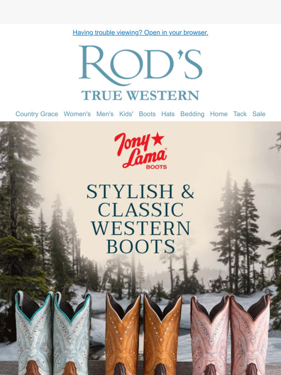 Rod's Western Palace Tony Lama Boots Make the Perfect Gift! Western