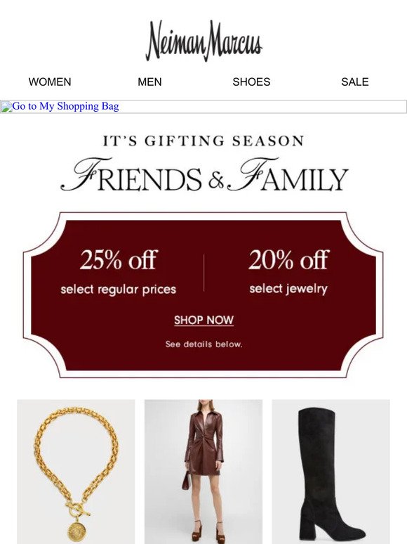 Take 25% off your winter wardrobe during Friends & Family