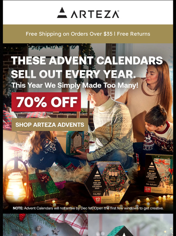 Arteza® Art Supplies Email Newsletters Shop Sales, Discounts, and