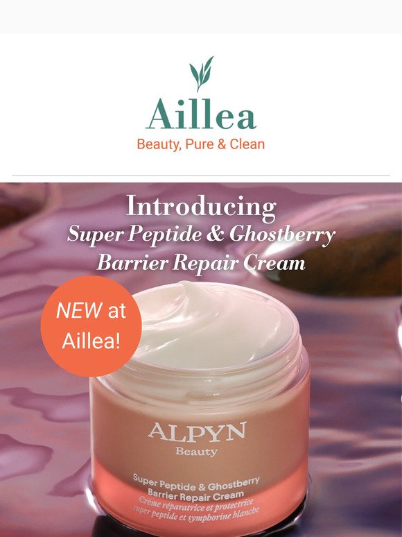 NEW at Aillea! Alpyn Beauty Super Peptide & Ghostberry Moisturizer