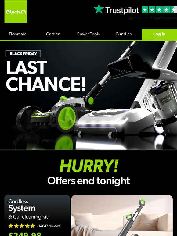 Last chance to shop our Black Friday event