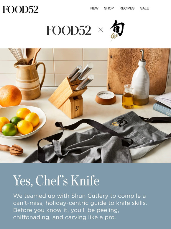 Slice, dice & julienne your way through the holidays.