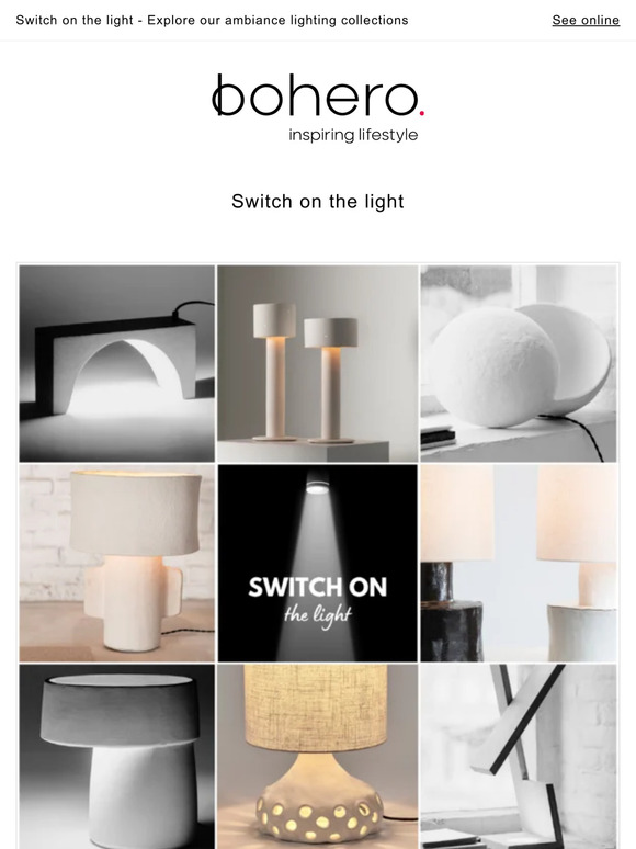 Switch on the light - Explore our ambiance lighting collections