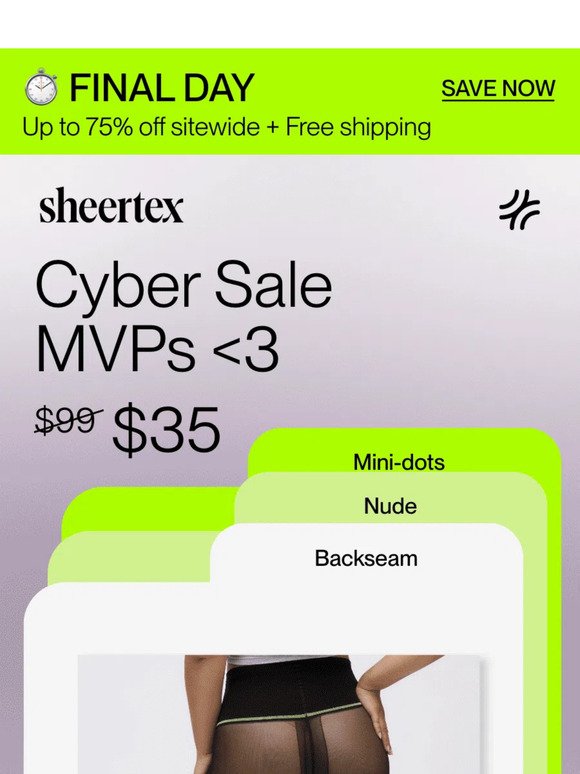 Sheertex Cyber Monday Sale: Save up to 75% - Reviewed