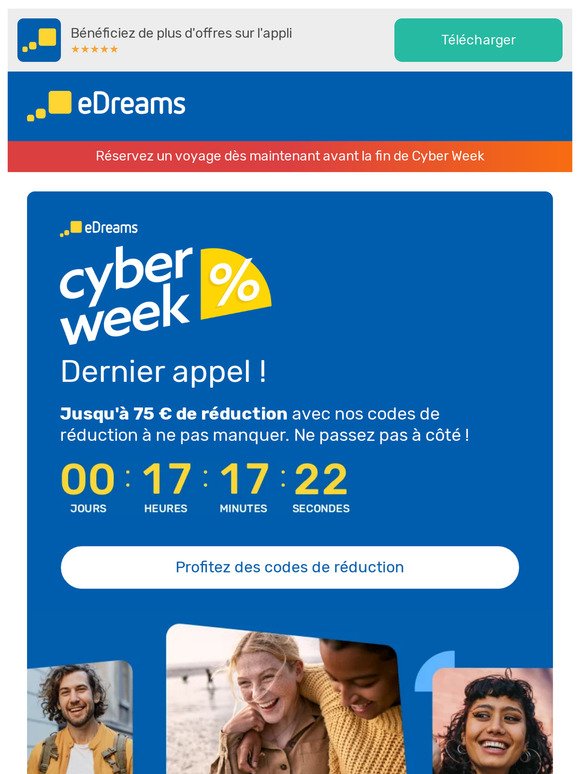Dernières heures ! ⏳ Cyber Week se termine à minuit