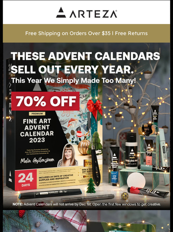 Arteza® Art Supplies Email Newsletters Shop Sales, Discounts, and