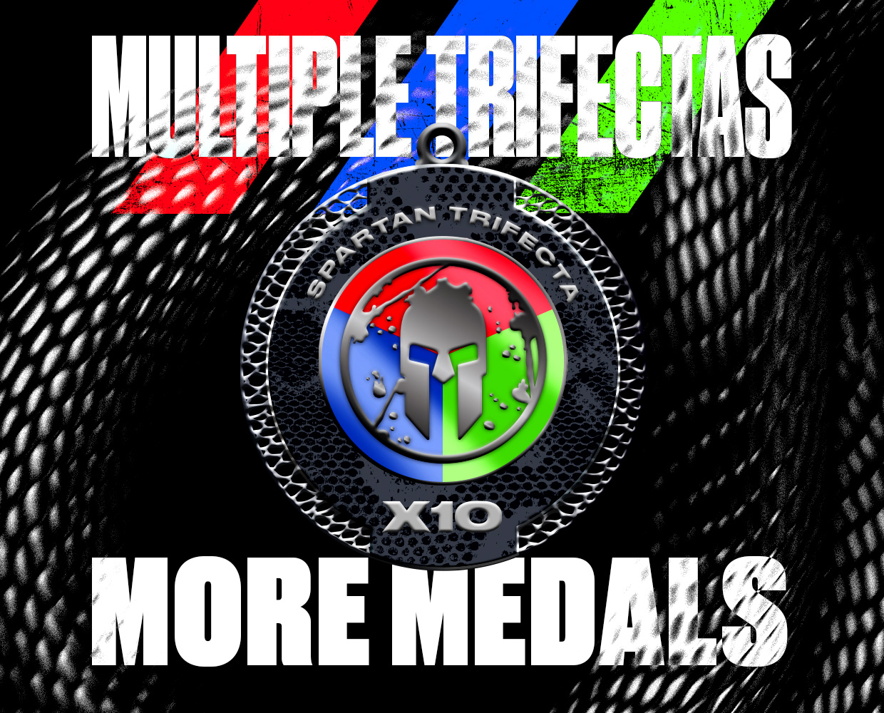 Spartan Race Introducing AllNew, 2024 MultiTrifecta Medals Milled