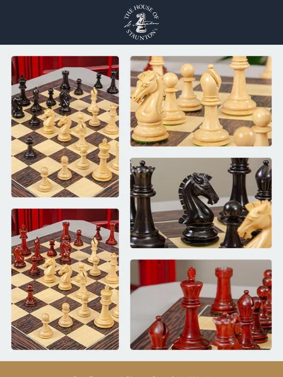 Our Featured Chess Set of the Week - The Craftsman Series Luxury Chess Pieces - 3.75" King