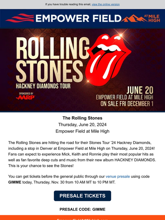 Rolling Stones announce 2024 'Hackney Diamonds' concert tour, sponsored by  AARP. Here are all the dates - The San Diego Union-Tribune