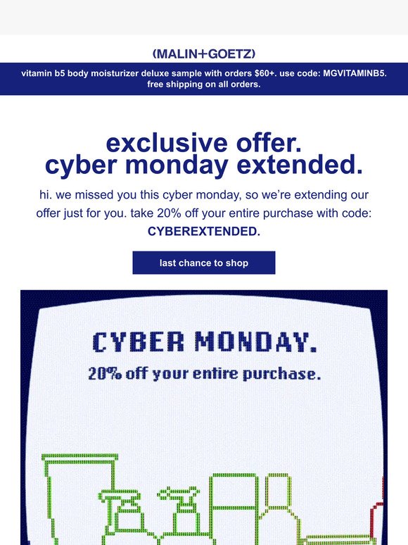 cyber monday extended.