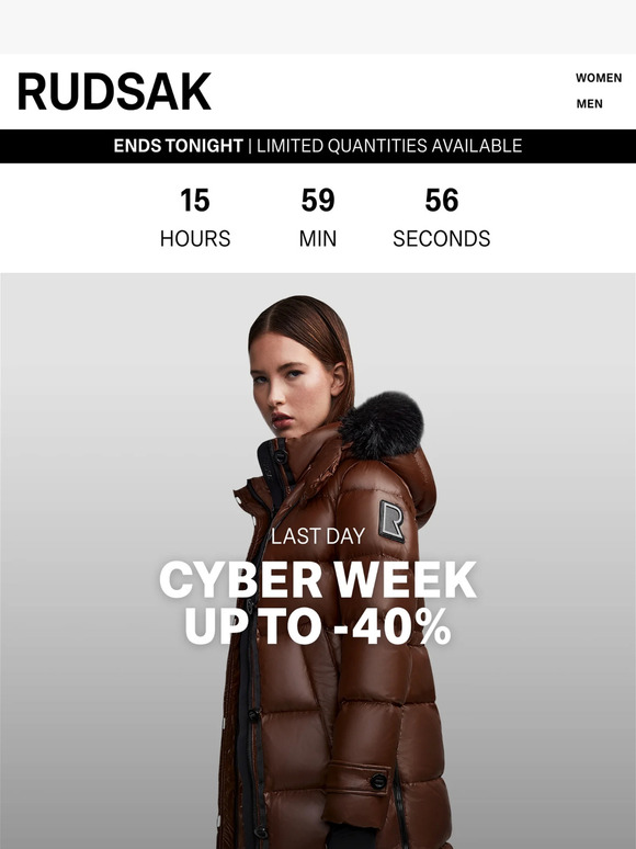 CYBER WEEK 🚨 LAST DAY | Up to -40%