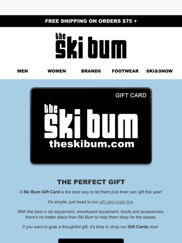 Ski Bum Gift Cards