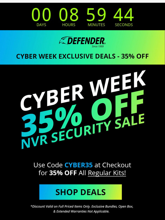 Cyber Monday Ends Today! ⚡