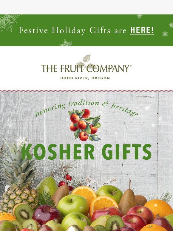 Season's Greetings: Kosher Gifts that Spark Joy🍐