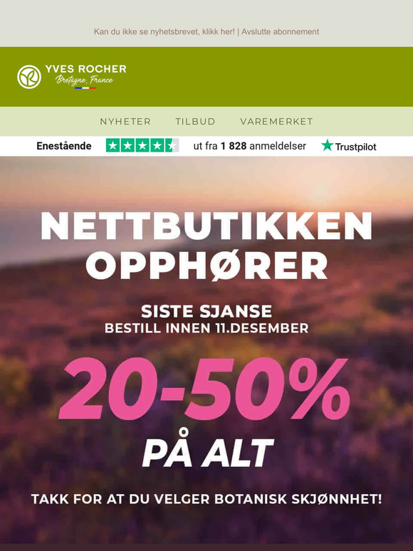 20-50% på alt*