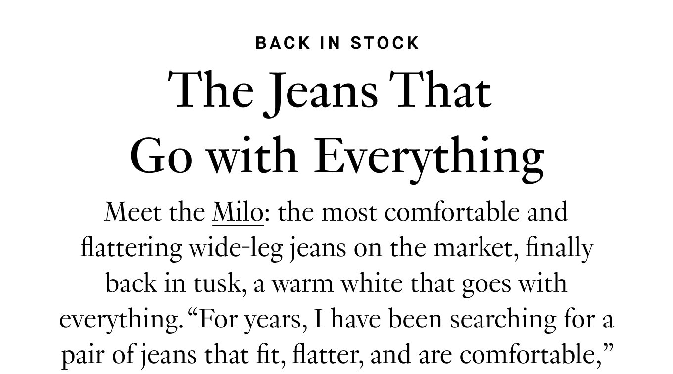 M.M.LaFleur BACK IN STOCK jeans that go with everything. Milled