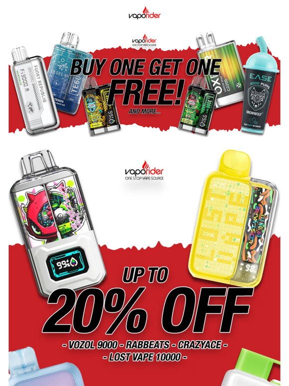 CYBER WEEK UP TO 20% OFF & BUY 1 GET 1 FREE