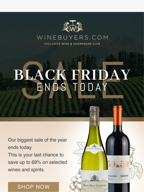 Black Friday Sale Ends Today
