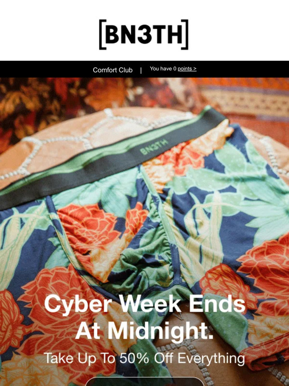 T- Minus 7 hours ⏰ Cyber Week ends tonight.