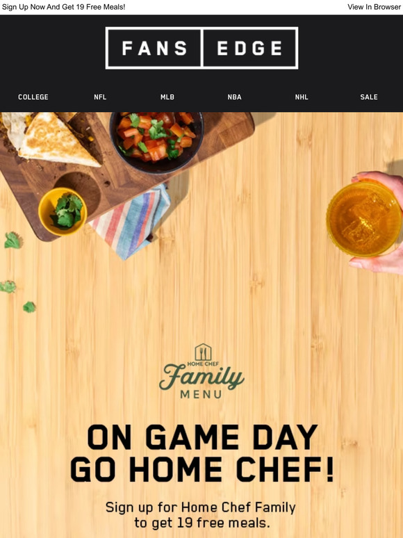 Go HomeChef On Gameday!