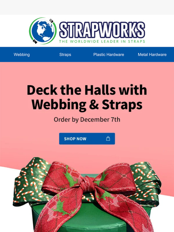 Shop for Holiday Webbing, Tie-Downs, and Gifts