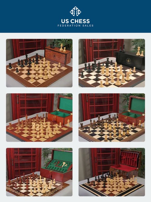 The  House of Staunton Wood Chess Set, Box & Board Combinations - Bundles of Savings!