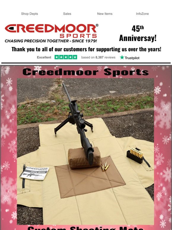 Don't Be Caught Lying Down Without A Creedmoor Shooting Mat!