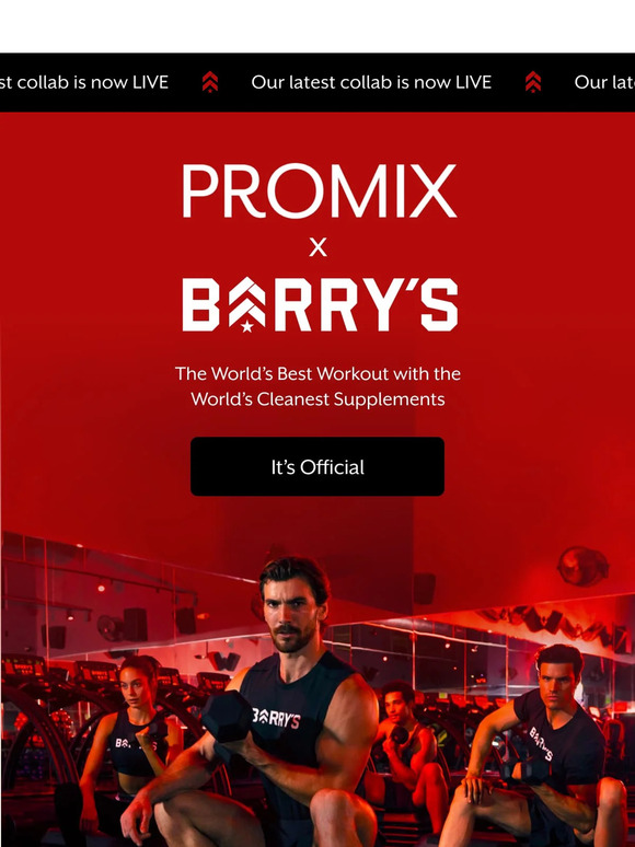 Promix Nutrition Promix X Barrys 💪🏋️‍♂️🔴 Milled