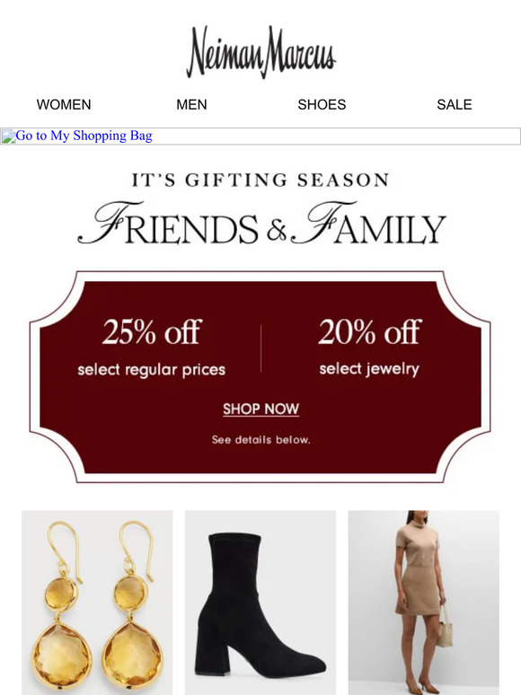 25% off: Save on wear-now styles during Friends & Family
