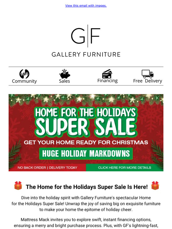 Gallery Furniture You Won't Believe These Holiday Furniture Discounts