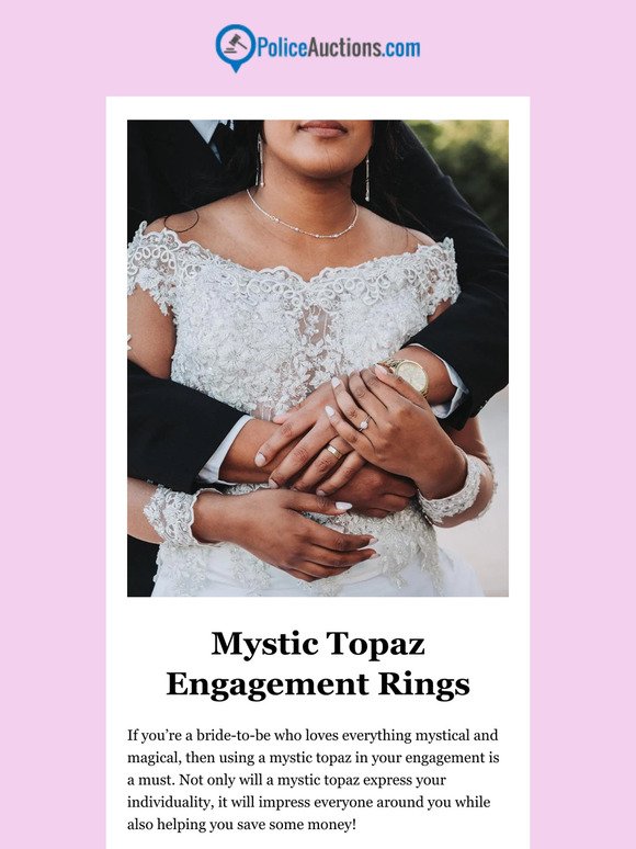Brides Love These Mystic Topaz Engagement Rings