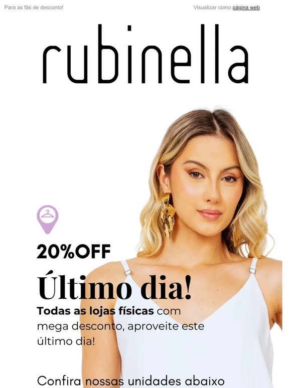 Último dia! 20%OFF🔥