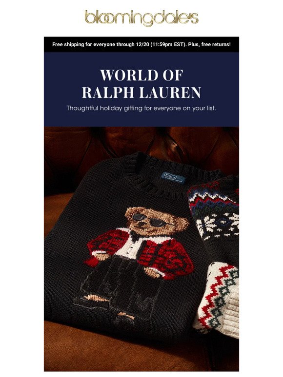New Ralph Lauren styles for holiday gifting