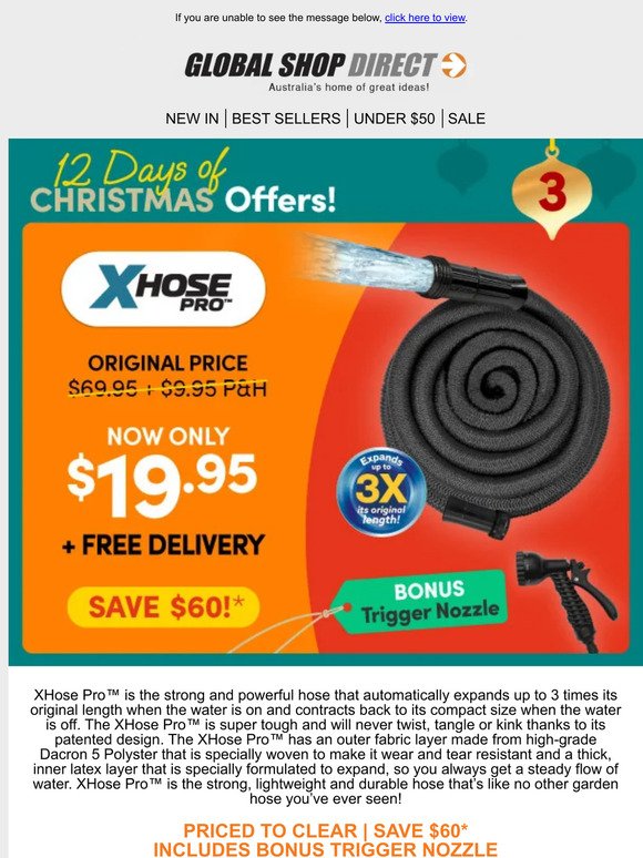 XHose Pro™ NOW $19.95 - Originally $79.90 inc P&H