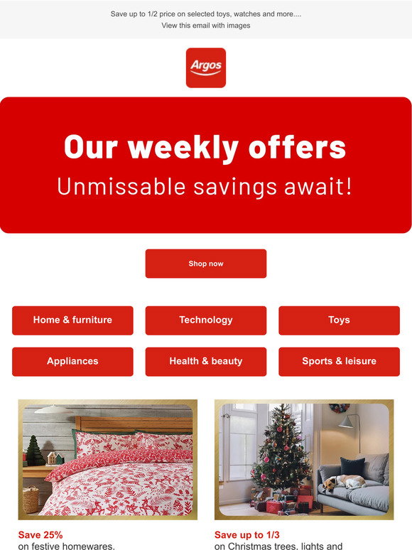 argos.co.uk: HO HO HO | Click to reveal top-notch goodness | Milled