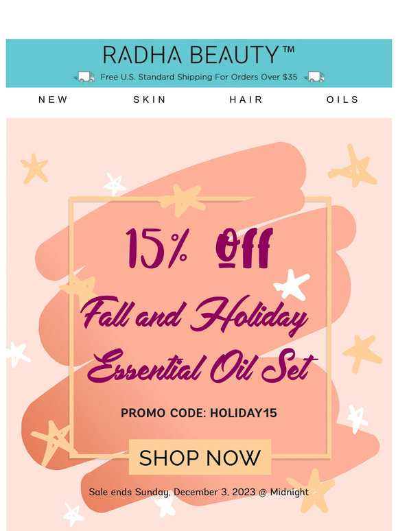 Get 15% off Aromatherapy Sets Now!