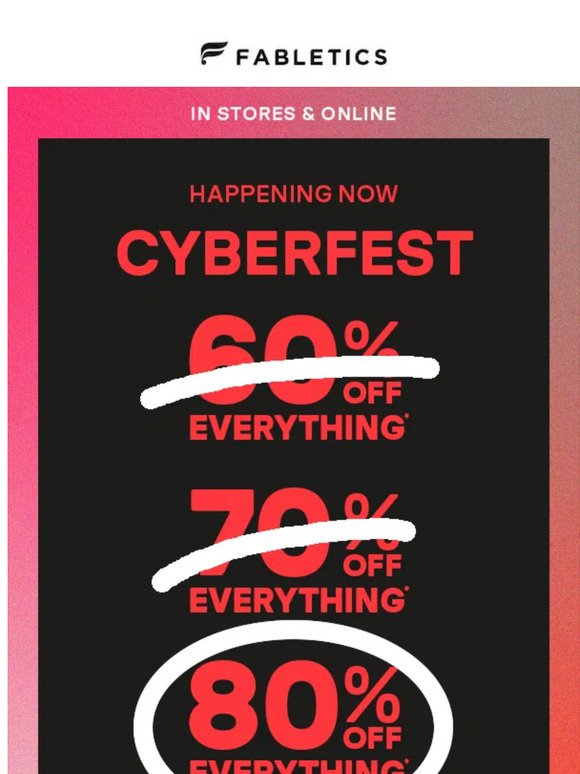 Your CYBERFEST OFFER is here!