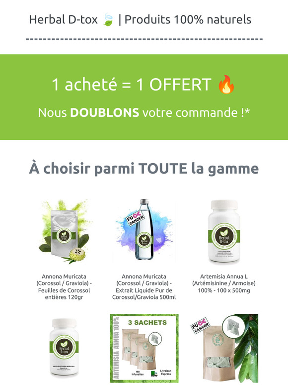 🌿EXCEPTIONNEL, Herbal-D-Tox DOUBLE votre commande jusqu'au 05 décembre