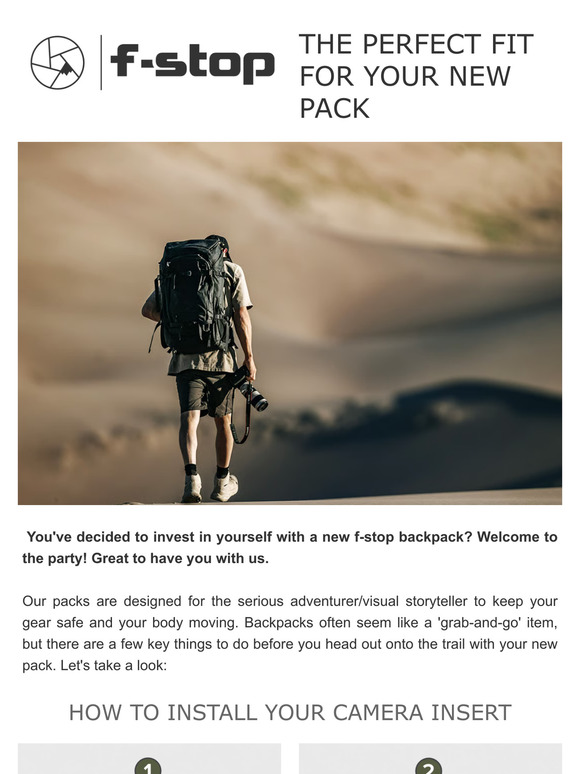 The perfect fit for your new pack