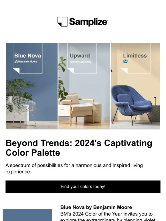 Samplize Discover the Colors that Will Define 2024 Milled