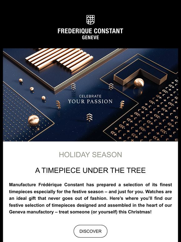 Holiday Season - a timepiece under the tree