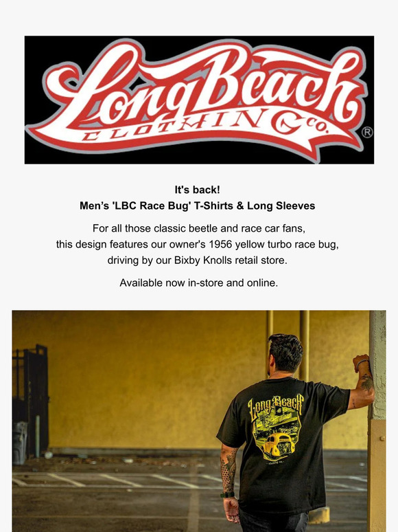 It's Back! LBC Race Bug Tees & Long Sleeves
