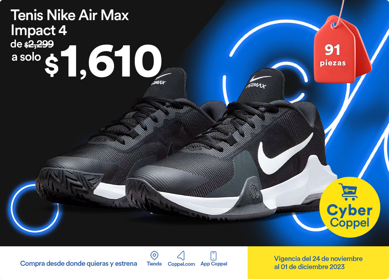 Tienda coppel tenis outlet nike