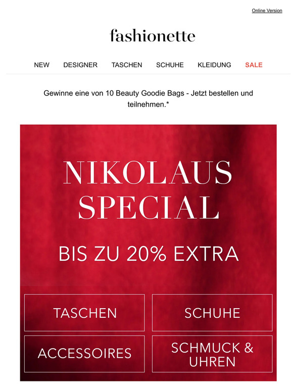 Bis zu 20% im Nikolaus Special