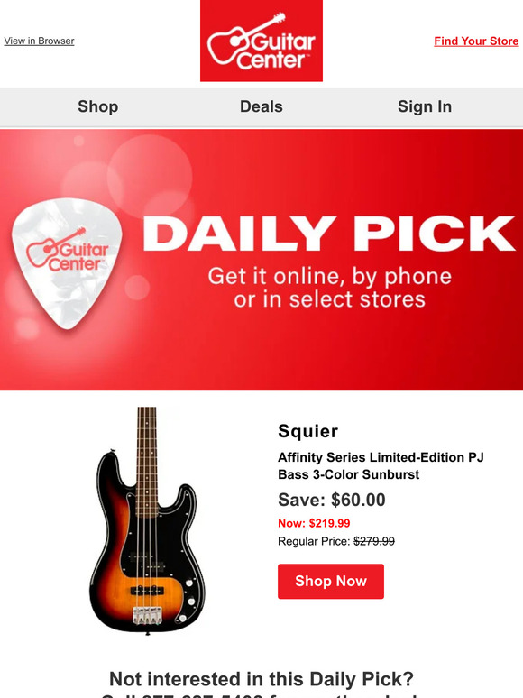 Daily Pick: Uncover your deal of the day