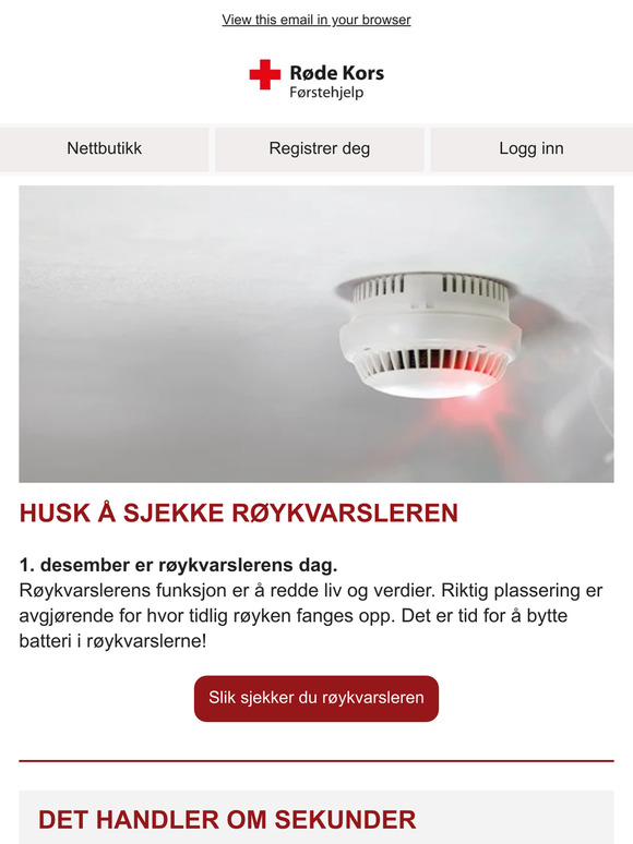 1. desember er røykvarslerens dag ❣️