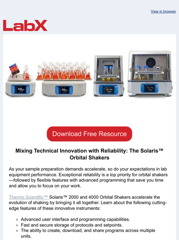 Mixing it Up: New Orbital Shaking Technology Combines Innovation with Reliability